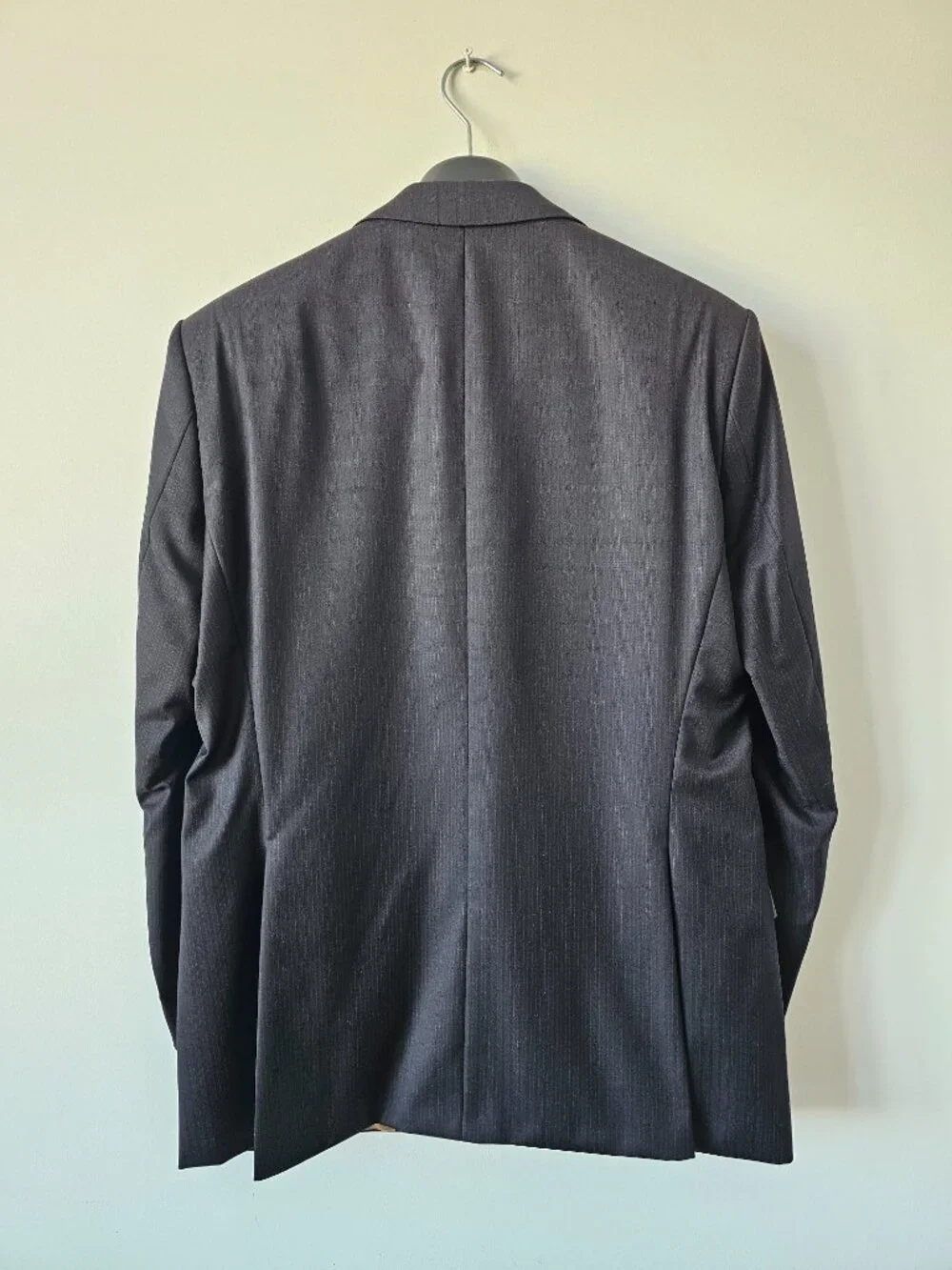 HUGO BOSS Super 100 Men's Black Suit 100% Virgin Wool 50C Garment Bag & Hanger - Picture 6 of 16